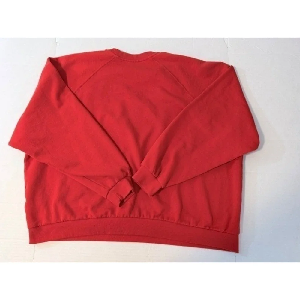 Levis Mens 3X Red Graphic Logo Crewneck Sweatshirt Raglan Long Sleeve Pullover